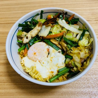 野菜たっぷり辛ラーメン☆★